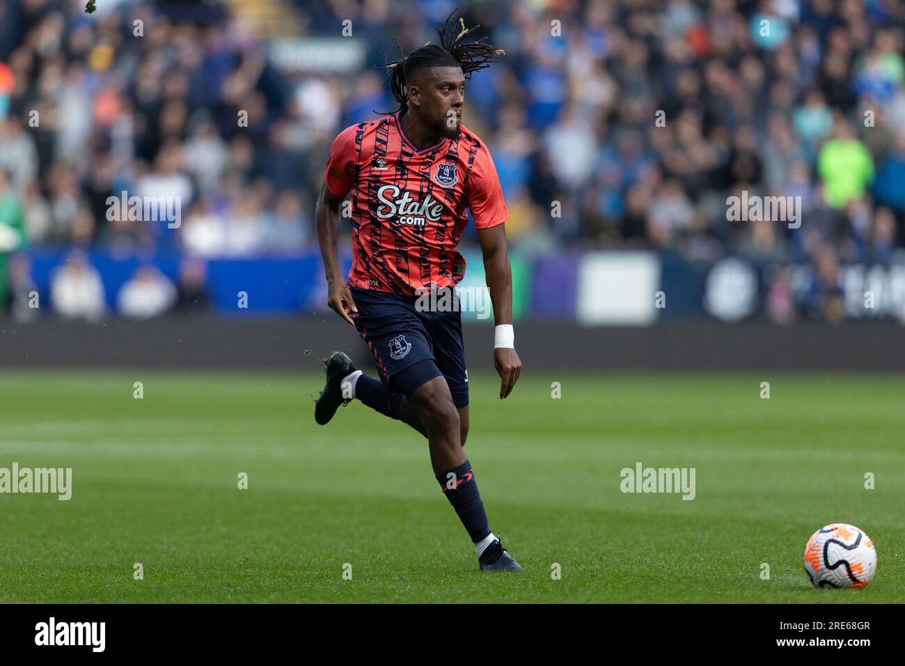 Alex Iwobi of Everton during the pre season friendly between Bolton Wanderers and Everton at the Toughsheet Community Stadium, Bolton, United Kingdom on Tuesday 25 July 2023   (Photo by Phil Bryan/Alamy Live News) Stock Photo