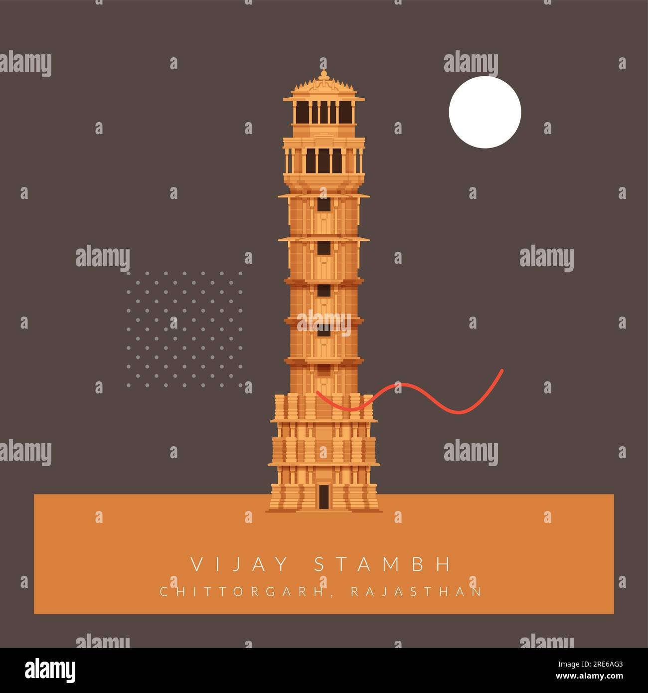 chittorgarh-fort-rajasthan-stock-vector-images-alamy
