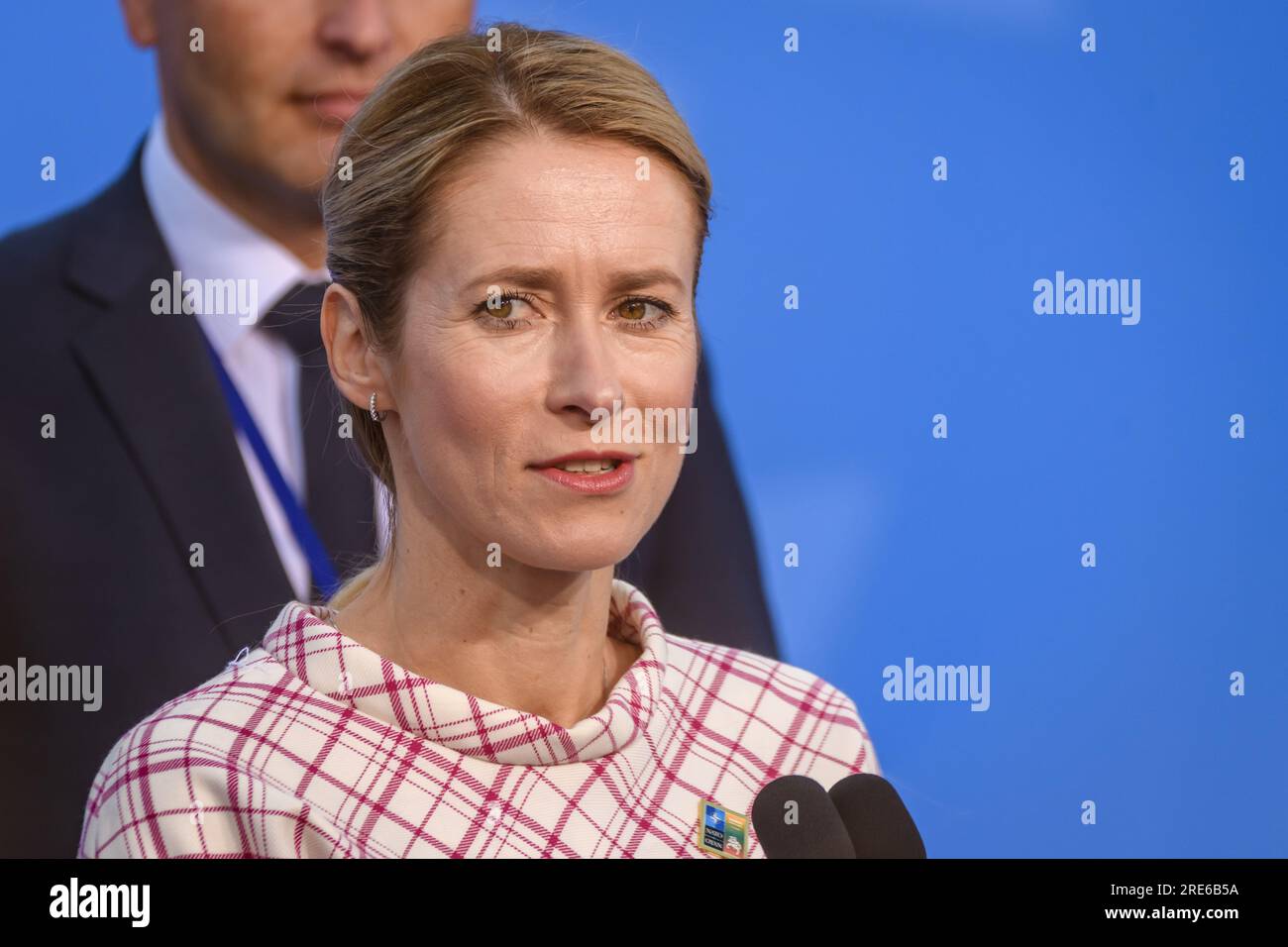 VILNIUS, LITHUANIA. 12th July 2023. Kaja Kallas, Prime Minister of