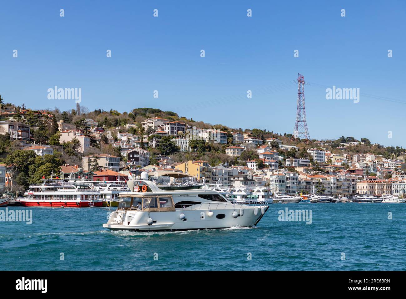 A picture of a yacht on the Bosphorus strait Stock Photo - Alamy