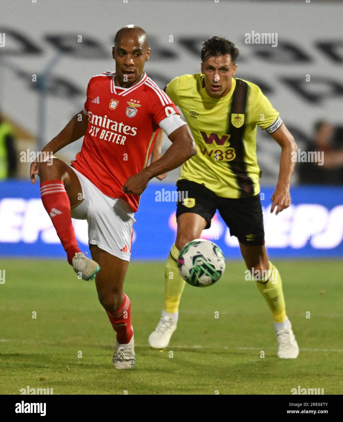 Lisbon, 07/25/2023 - SL Benfica hosted Burnley FC tonight at EstÃdio do  Restelo. Benfica and Burnley Game Pre-season friendly. João MÃrio ( Zed  Jameson/Global Images/Sipa USA ) Credit: Sipa US/Alamy Live News