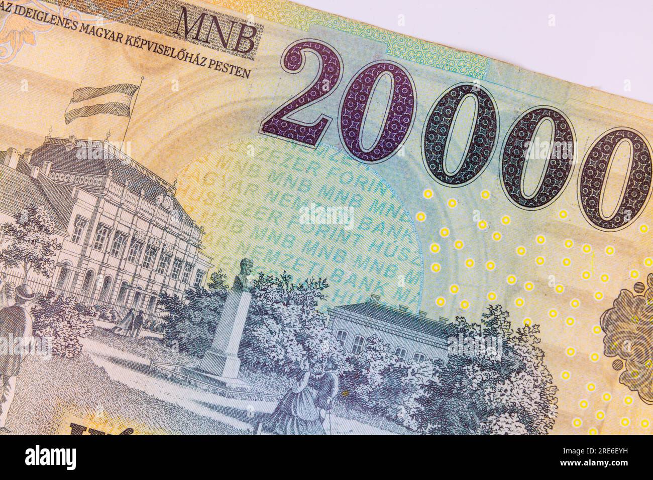 Foreign Currency Exchange Rate 20 000 Huf To Gbp Take Closeup View Of  Twenty Thousand Forint