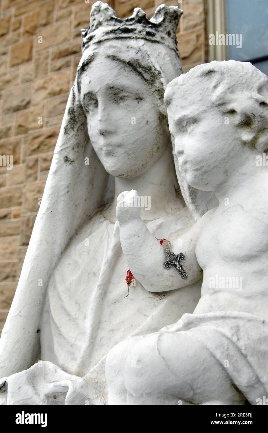 A cross, a gift of love, honoring the Christ child and Mother Mary