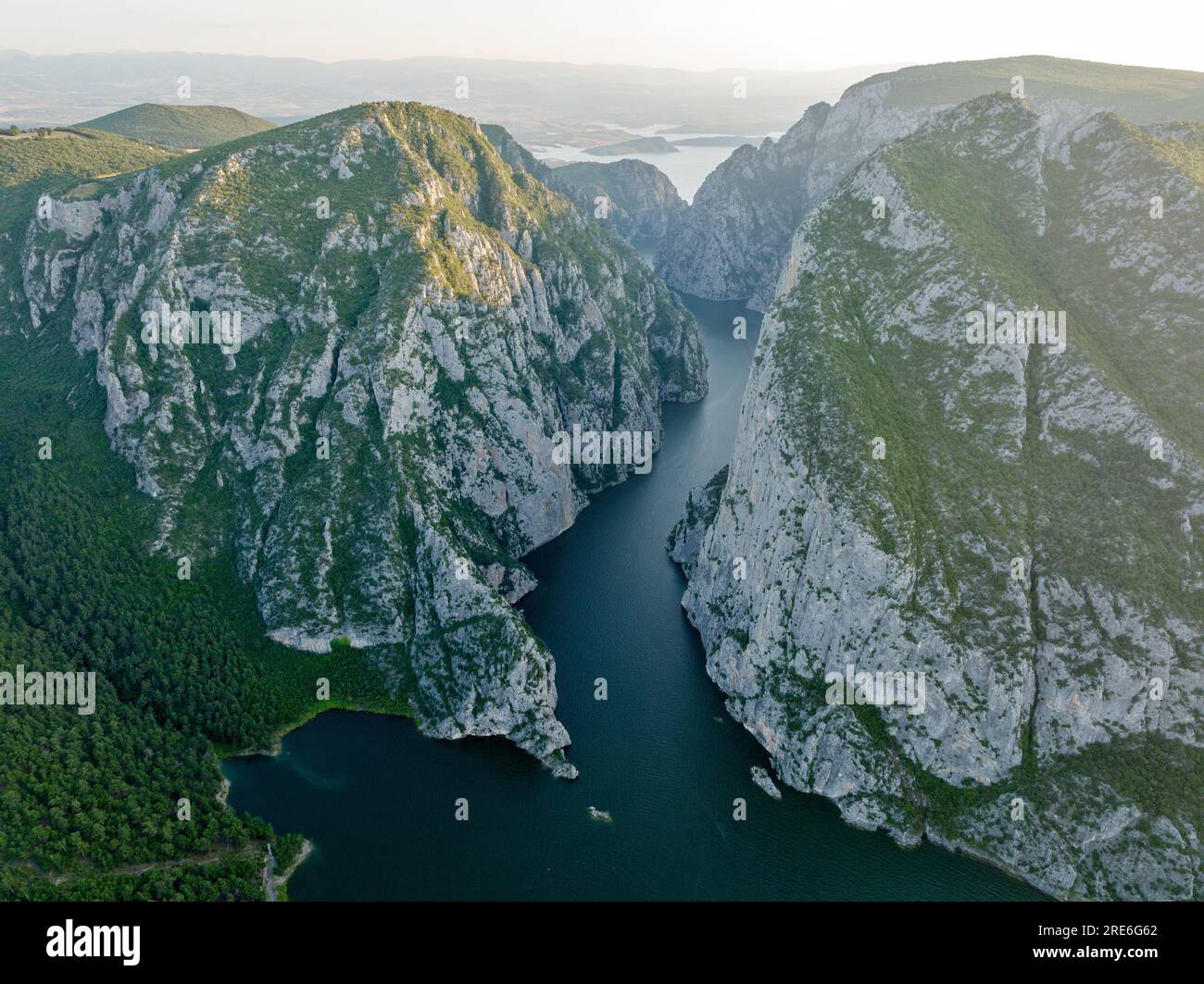 aerial view of canyon river Stock Photo - Alamy
