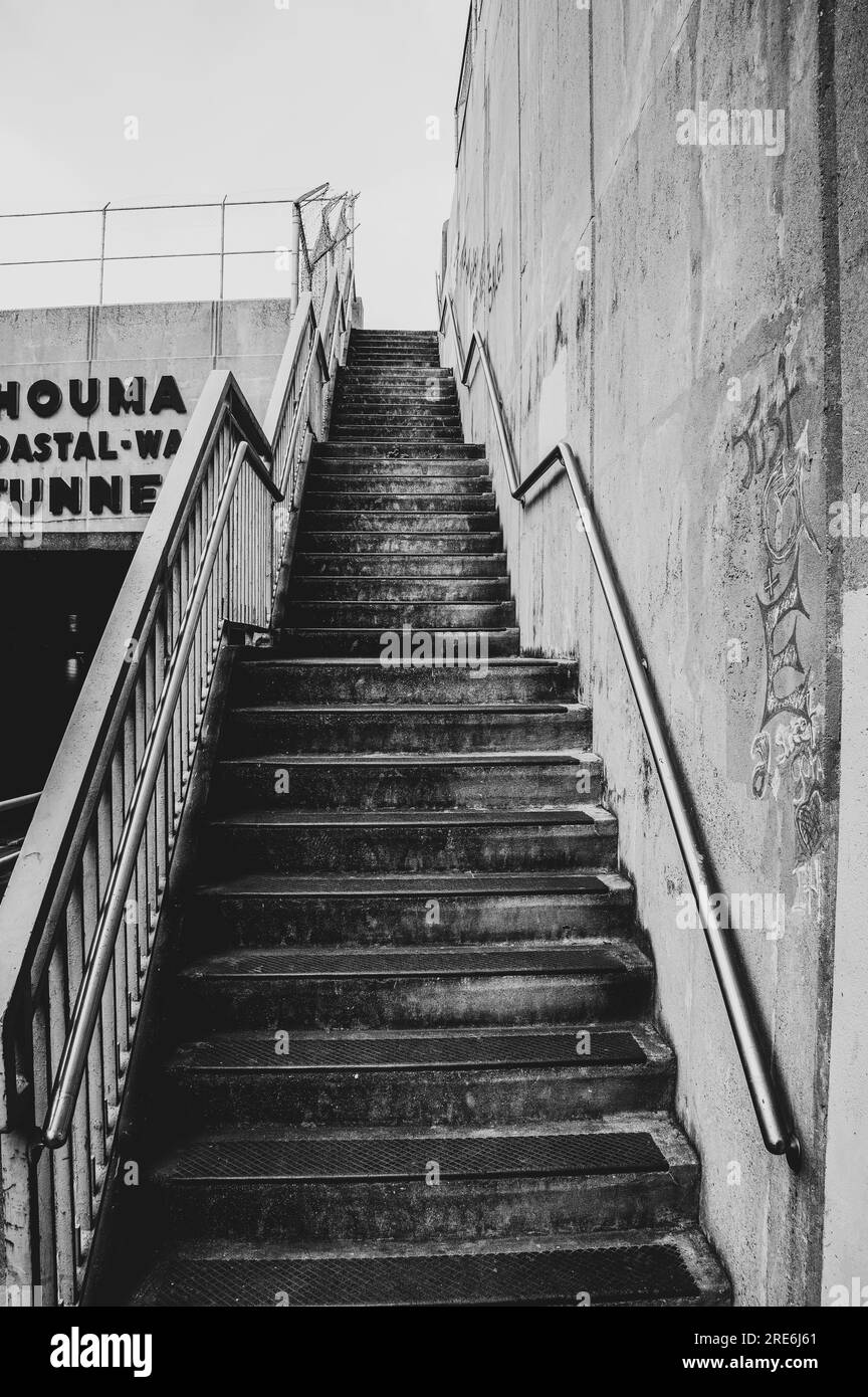 Leading lines photo of stairs at the HIWT Stock Photo Alamy