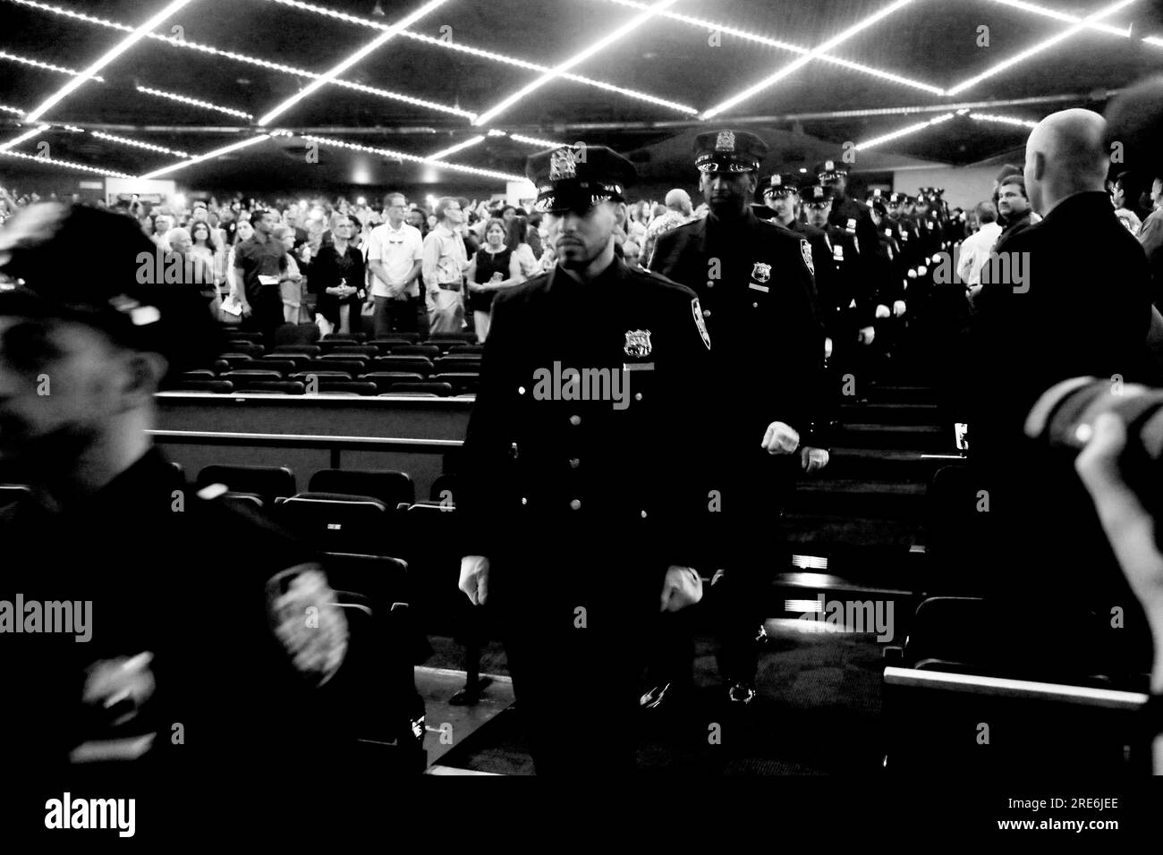 NEW YORK, NEW YORK, JULY 25: The New York Police Department holds its New York City Police Academy Graduation Ceremony of July 2023 with New York City Mayor Eric Adams, NYPD Commissioner Edward Caban and NYPD First Deputy Commissioner Tania Kinsella giving remarks and greeting new minted NYPD Police Officers held at Madison Square Garden on July 25, 2023 in New York City. Chris Moore/MediaPunch Stock Photo