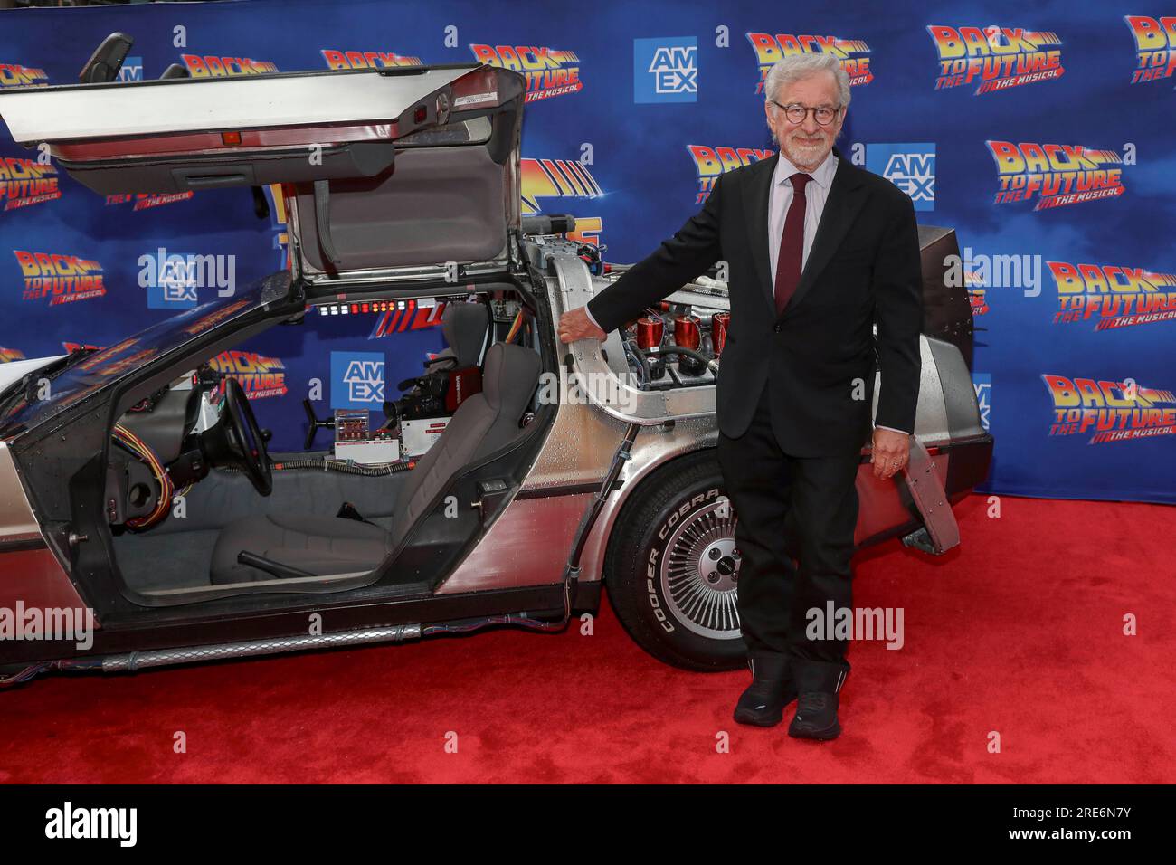 Director Steven Spielberg attends the "Back to the Future The Musical