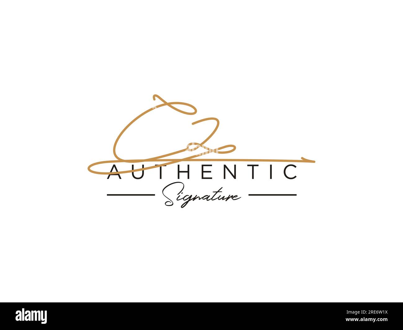 CZ Signature Logo Template Vector. Stock Vector