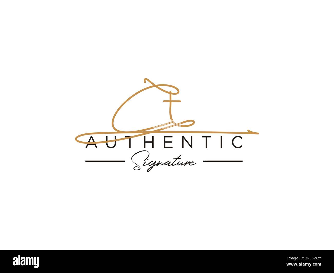 CT Signature Logo Template Vector. Stock Vector