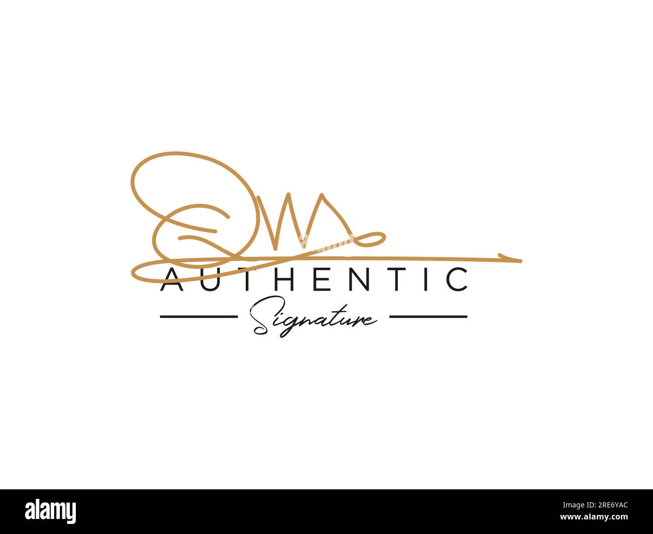 QW Signature Logo Template Vector Stock Vector Image & Art Alamy
