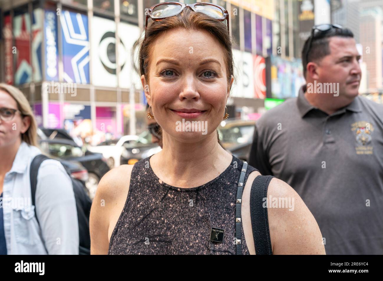 Bellamy Young attends Rock the City for a Fair Contract: SAG-AFTRA