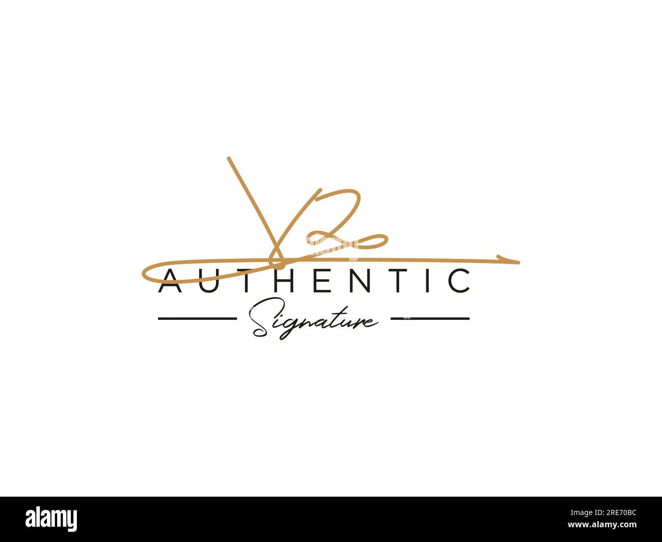 VZ Signature Logo Template Vector Stock Vector Image & Art - Alamy