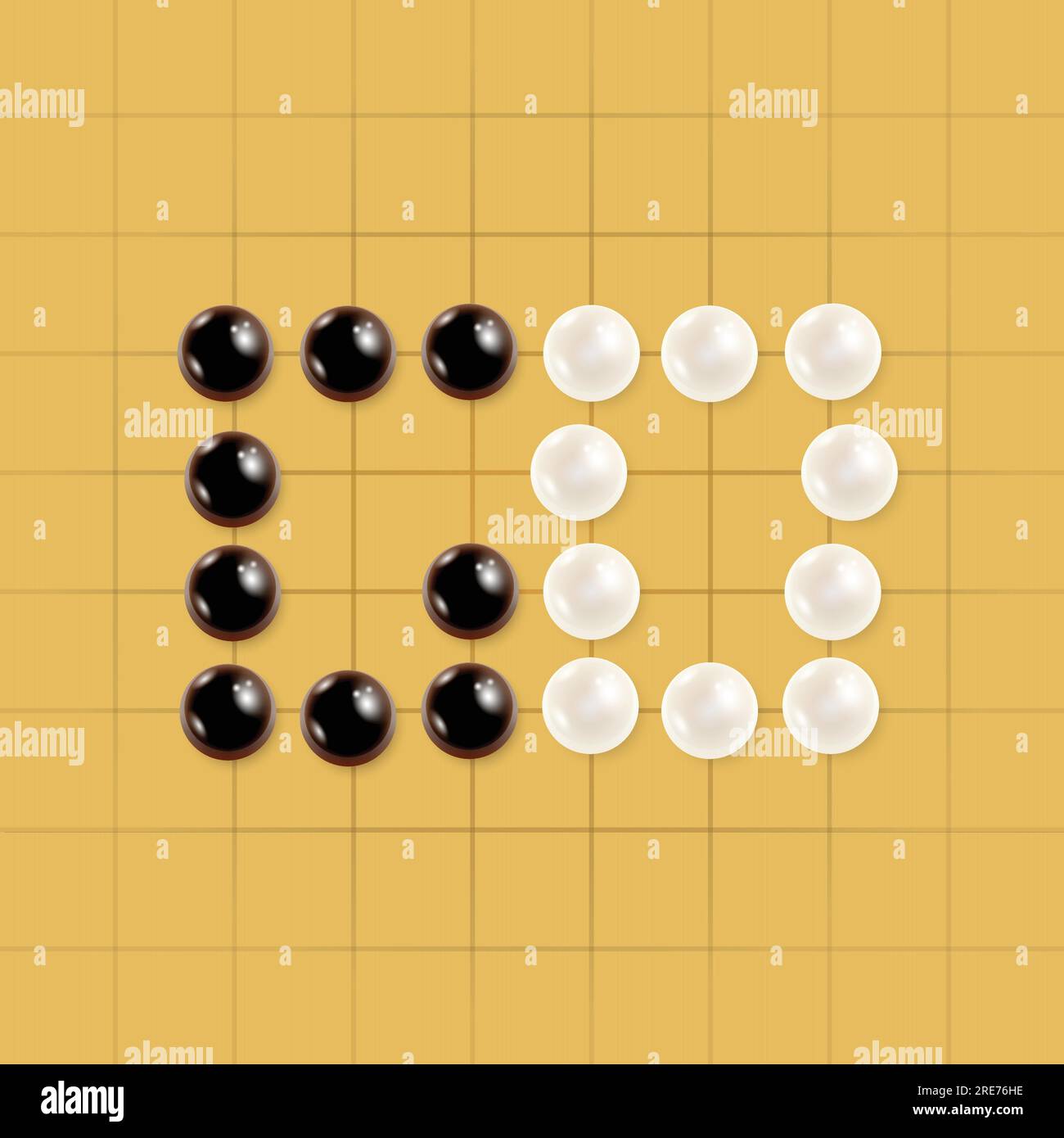 Go game board with stones text Stock Vector Image & Art Alamy