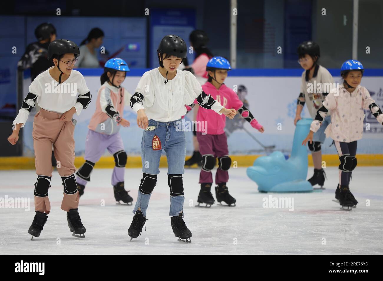 **CHINESE MAINLAND, HONG KONG, MACAU AND TAIWAN OUT** People practice ...