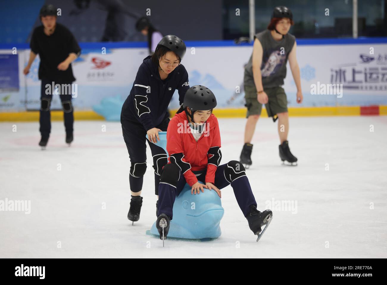 **CHINESE MAINLAND, HONG KONG, MACAU AND TAIWAN OUT** People practice ...