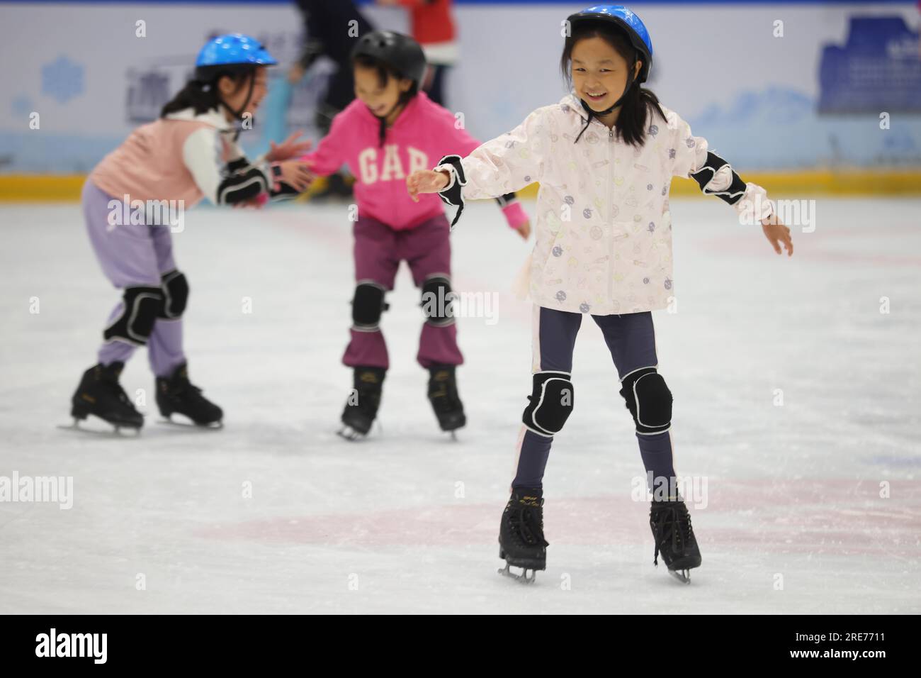 **CHINESE MAINLAND, HONG KONG, MACAU AND TAIWAN OUT** People practice ...