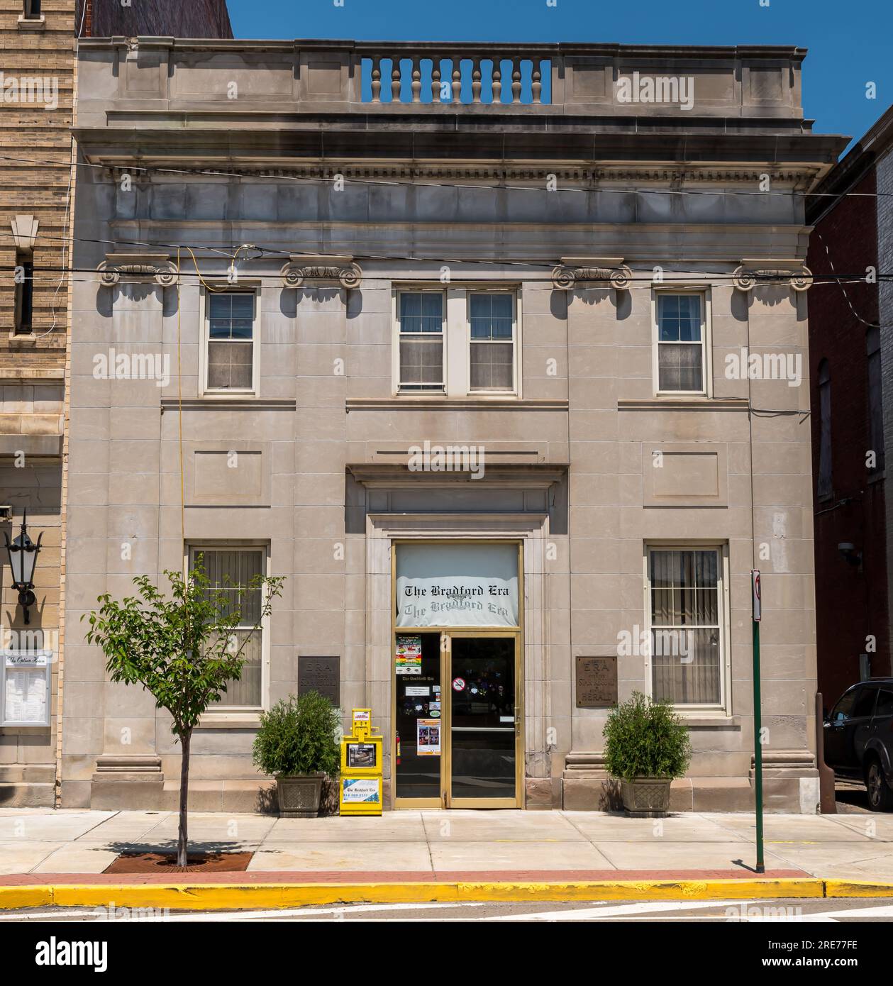The Bradford Era building, the town newspaper, founded in 1875 in