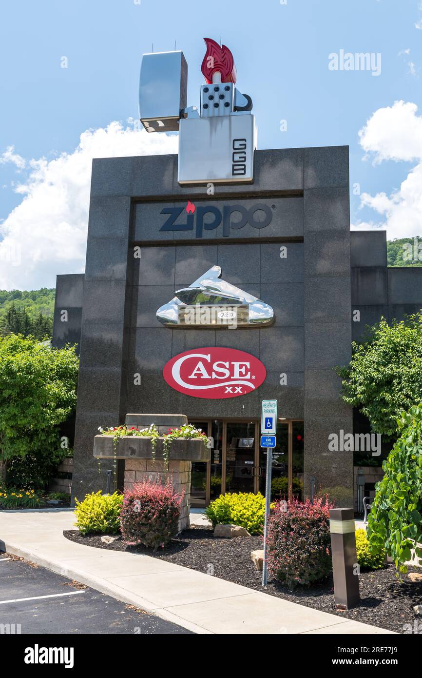 The entrance to the Zippo Case Museum and Flagship store in Bradford