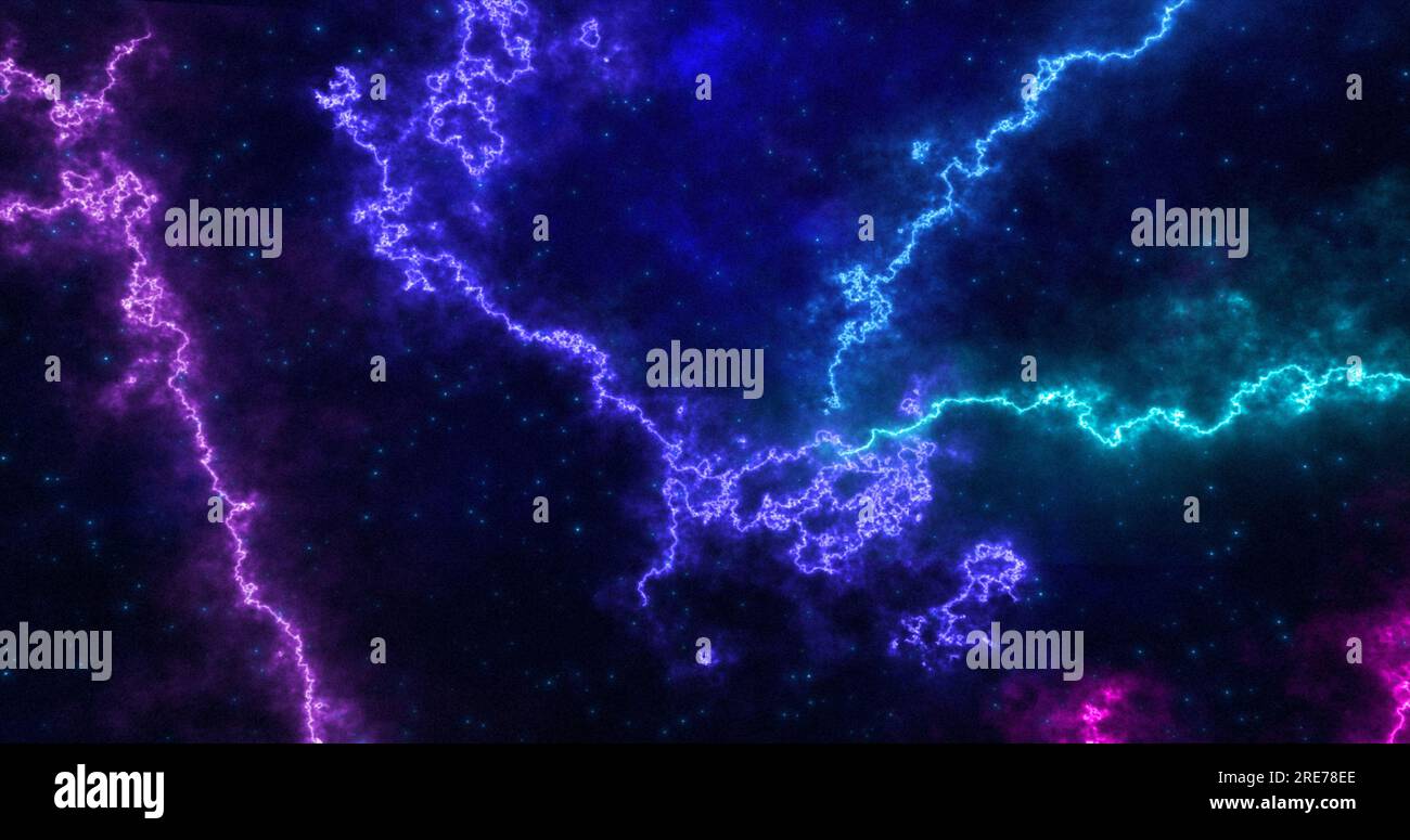 Abstract futuristic background with blue and purple multi-colored ...