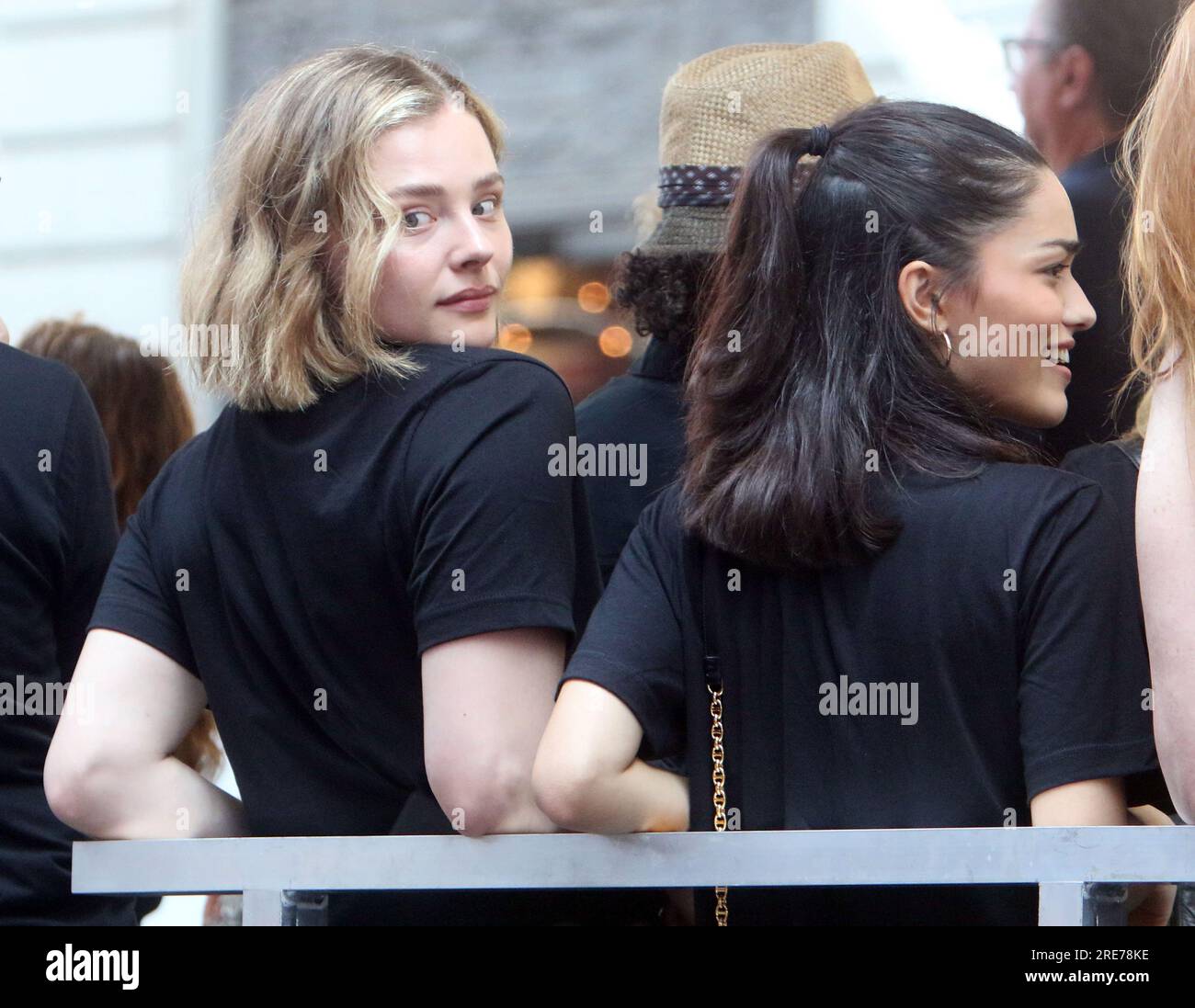 New York, NY, USA. 25th July, 2023. Chloe Grace Moretz at the SAG-AFTRA