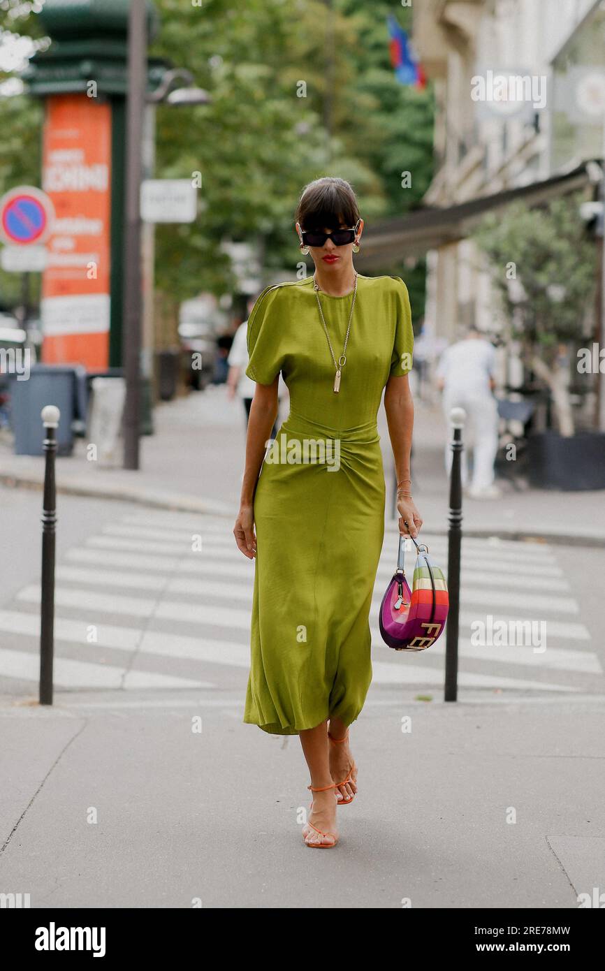 Paris, France. 05th July, 2023. Street style, Katya Tolstova arriving