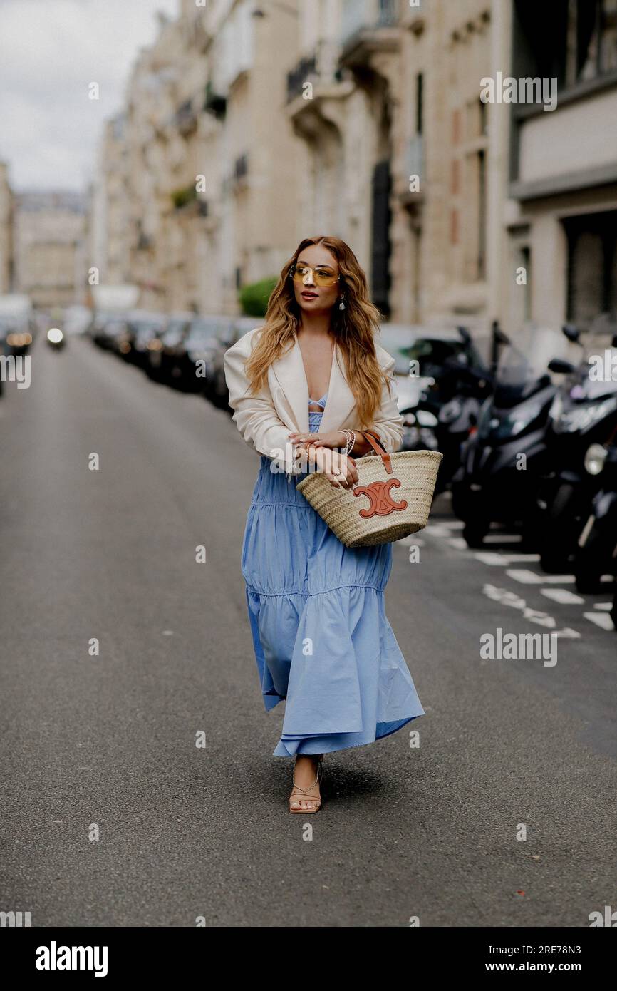 Paris, France. 05th July, 2023. Street style, Merve Gorgoz arriving at