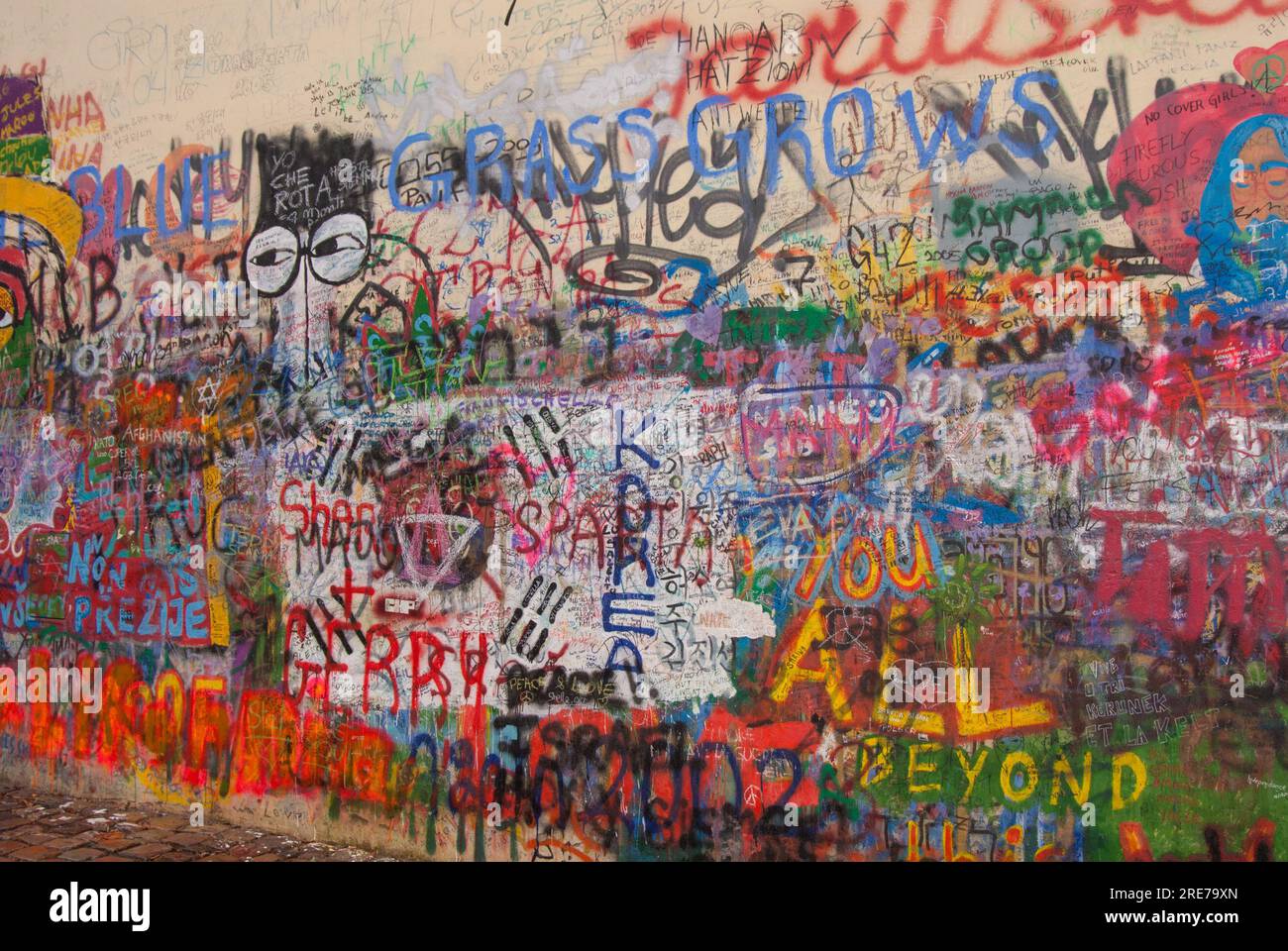 Graffiti Normal The Lennon Wall is a wall in Prague, Czech Republic. Once a normal wall ...