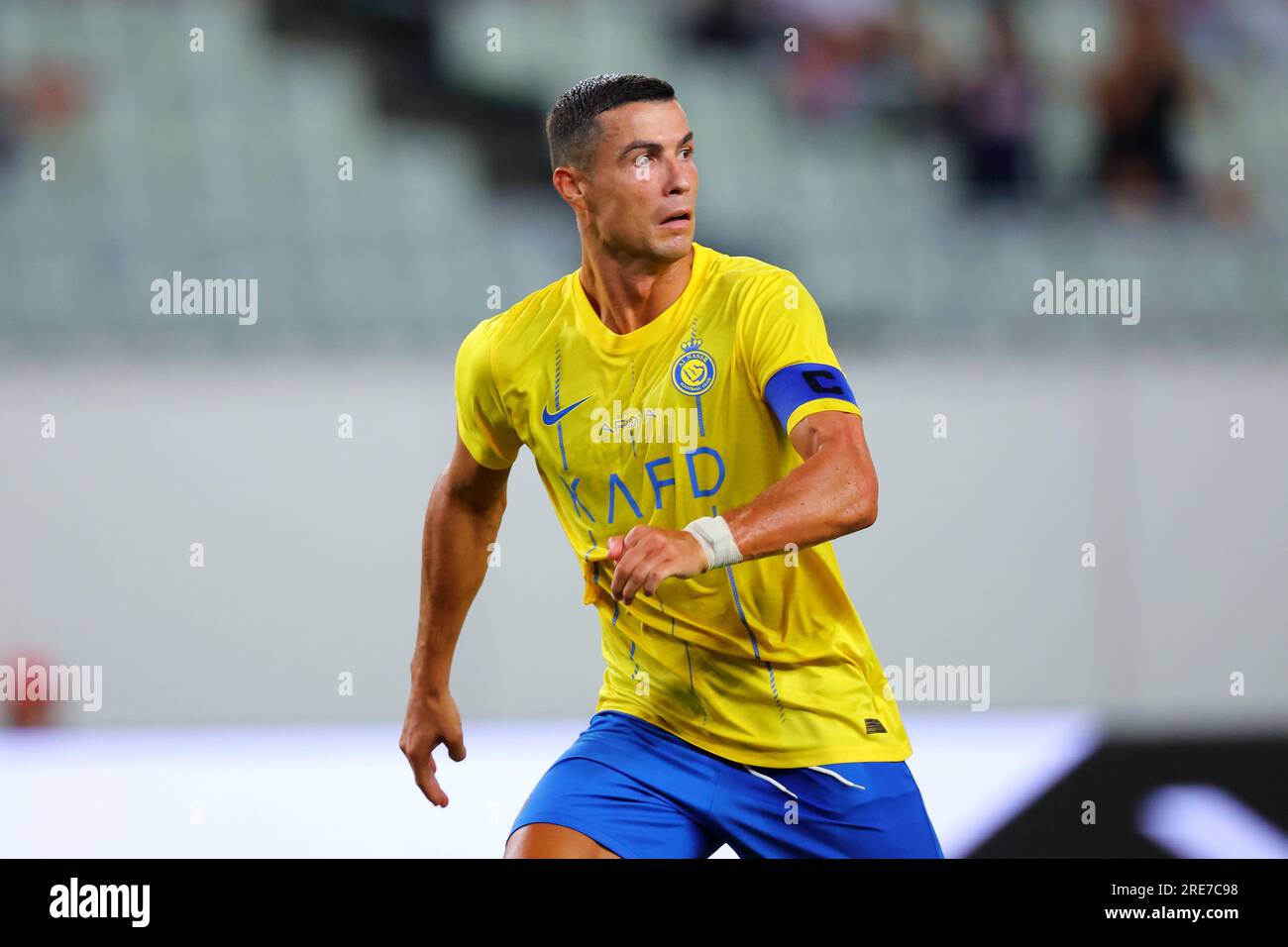 Osaka, Japan. 25th July, 2023. Cristiano Ronaldo (Al-Nassr) Football/Soccer : Friendly match between Paris Saint-Germain 0-0 Al-Nassr FC at Yanmar Stadium Nagai in Osaka, Japan . Credit: Naoki Nishimura/AFLO SPORT/Alamy Live News Stock Photo