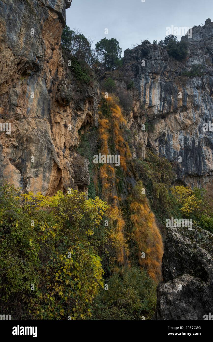 La Malena Waterfall, In the Natural Park of Cazorla, Segura y las Villas, province of Jaen, Andalusia, Spain Stock Photo