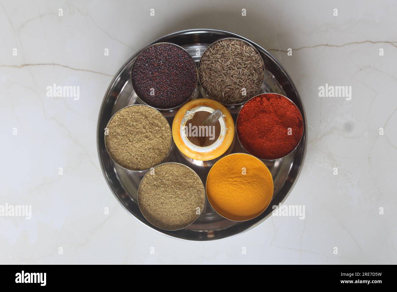 Authentic Indian Spices are used in all the kitchens in India Stock