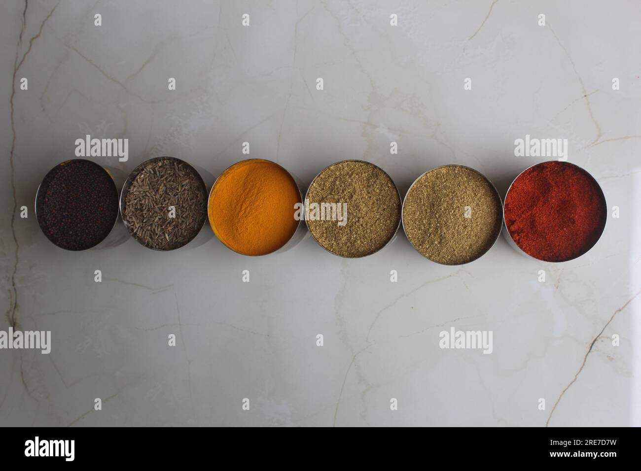 Authentic Indian Spices are used in all the kitchens in India Stock