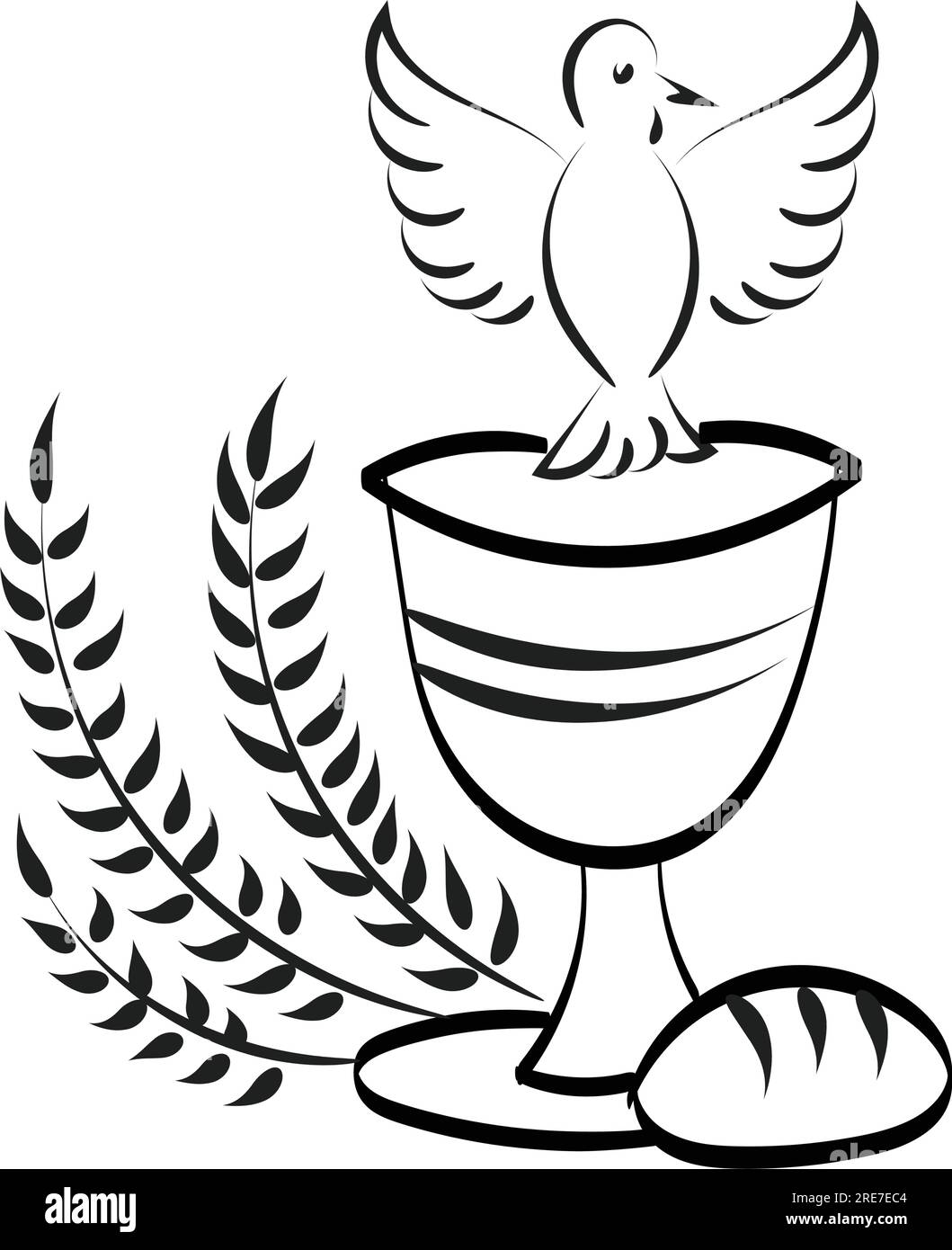 Blessed tattoo stock vector images alamy