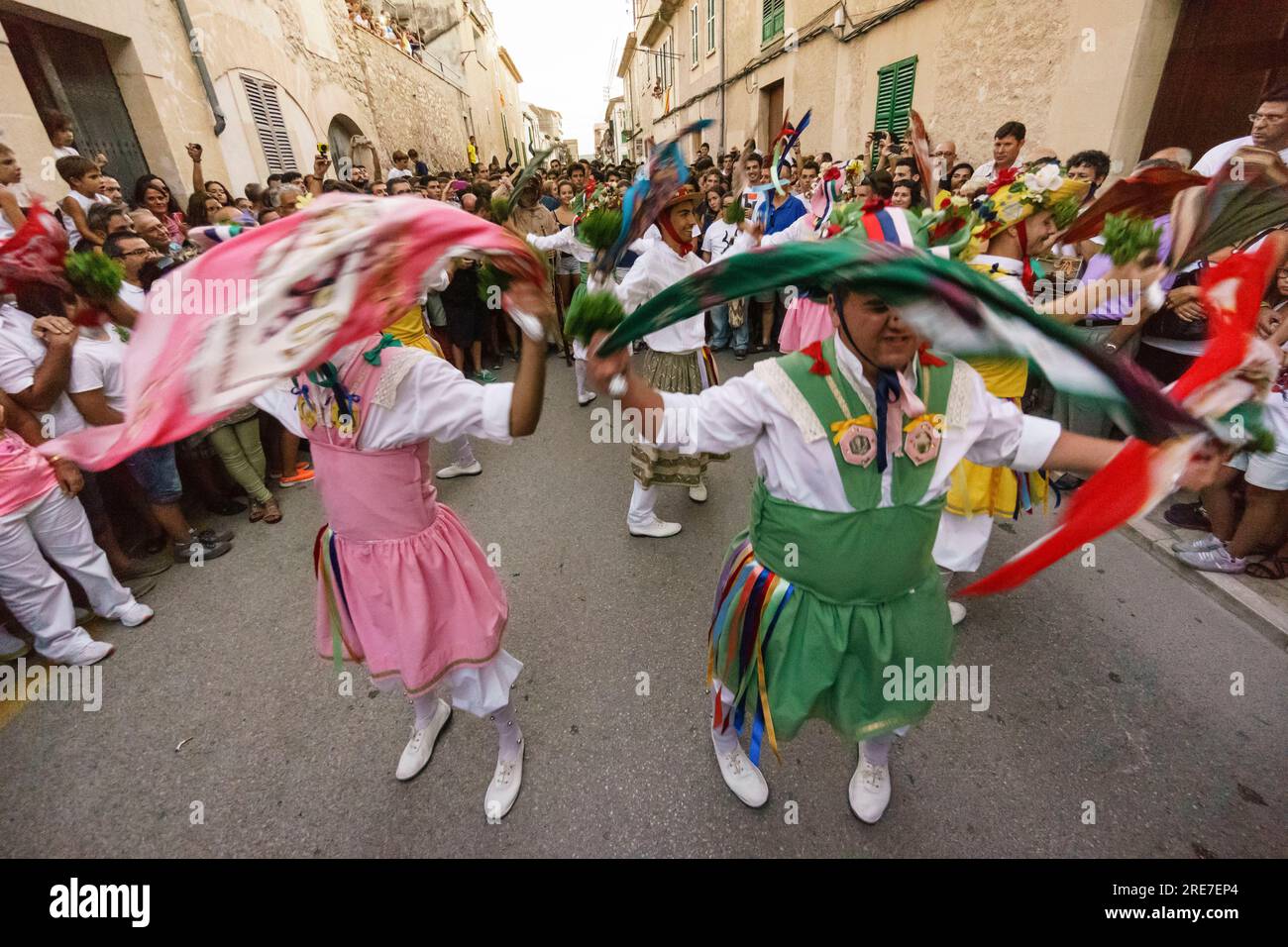 Cossiers de Montuïri, grupo de danzadores,Montuïri, islas baleares, Spain Stock Photo