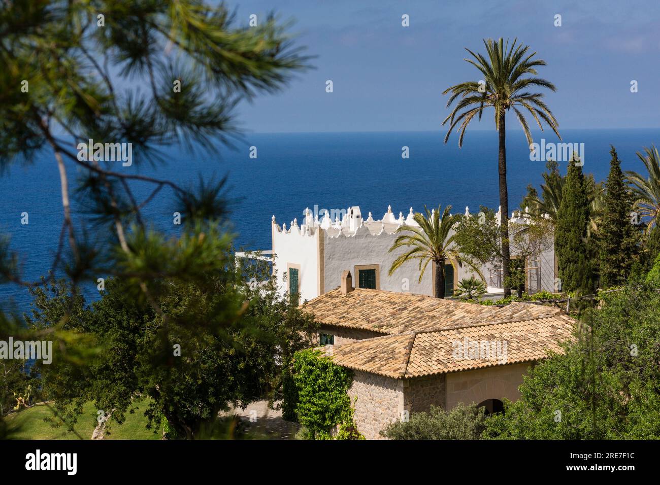 finca  S' Estaca -propiedad del actor Michael Douglas-,Valldemossa, Parque natural de la Sierra de Tramuntana, Mallorca, balearic islands, spain, euro Stock Photo