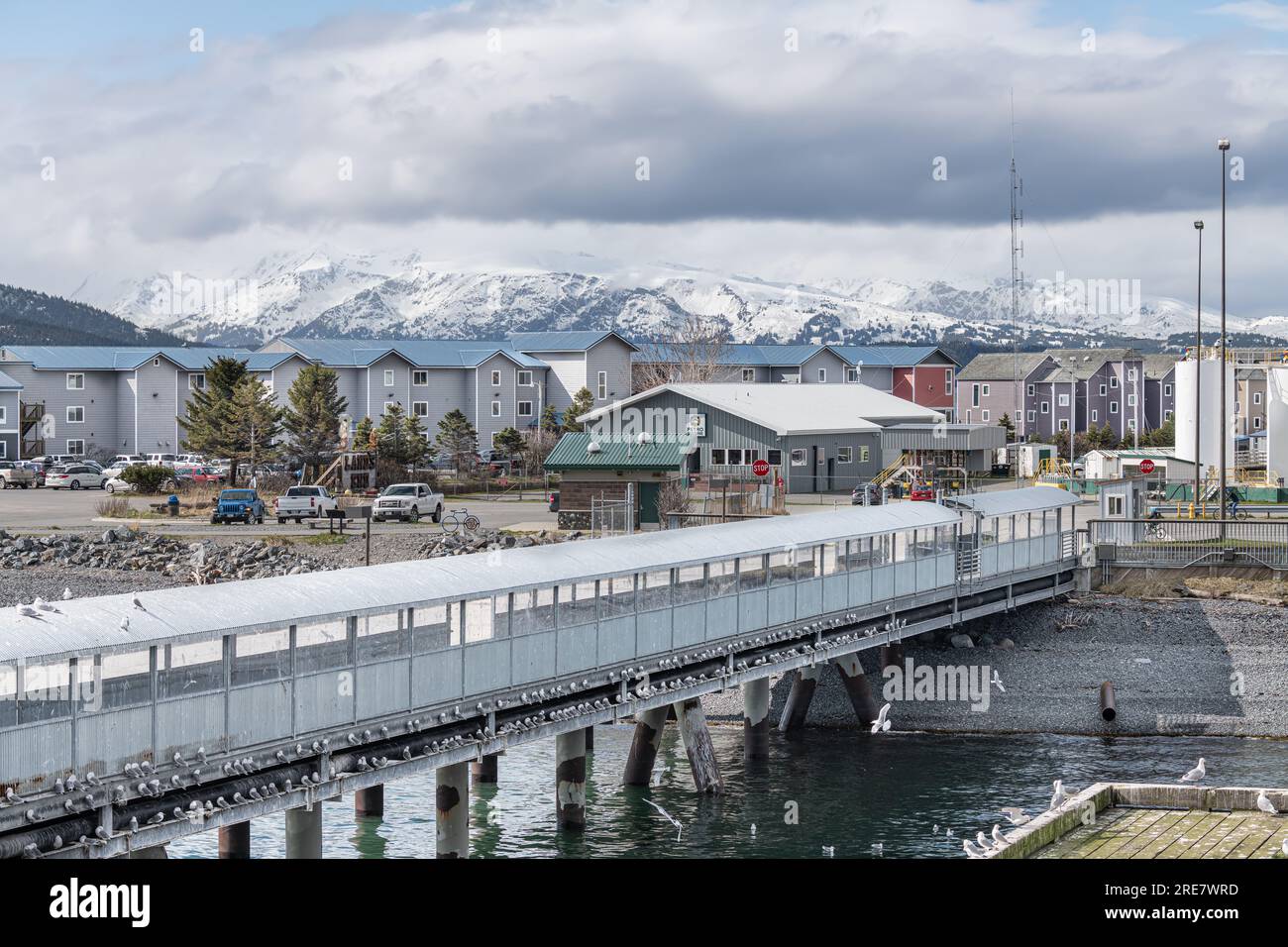 Homer Harbour Ferry Terminal vehicle access road and pedestrian access