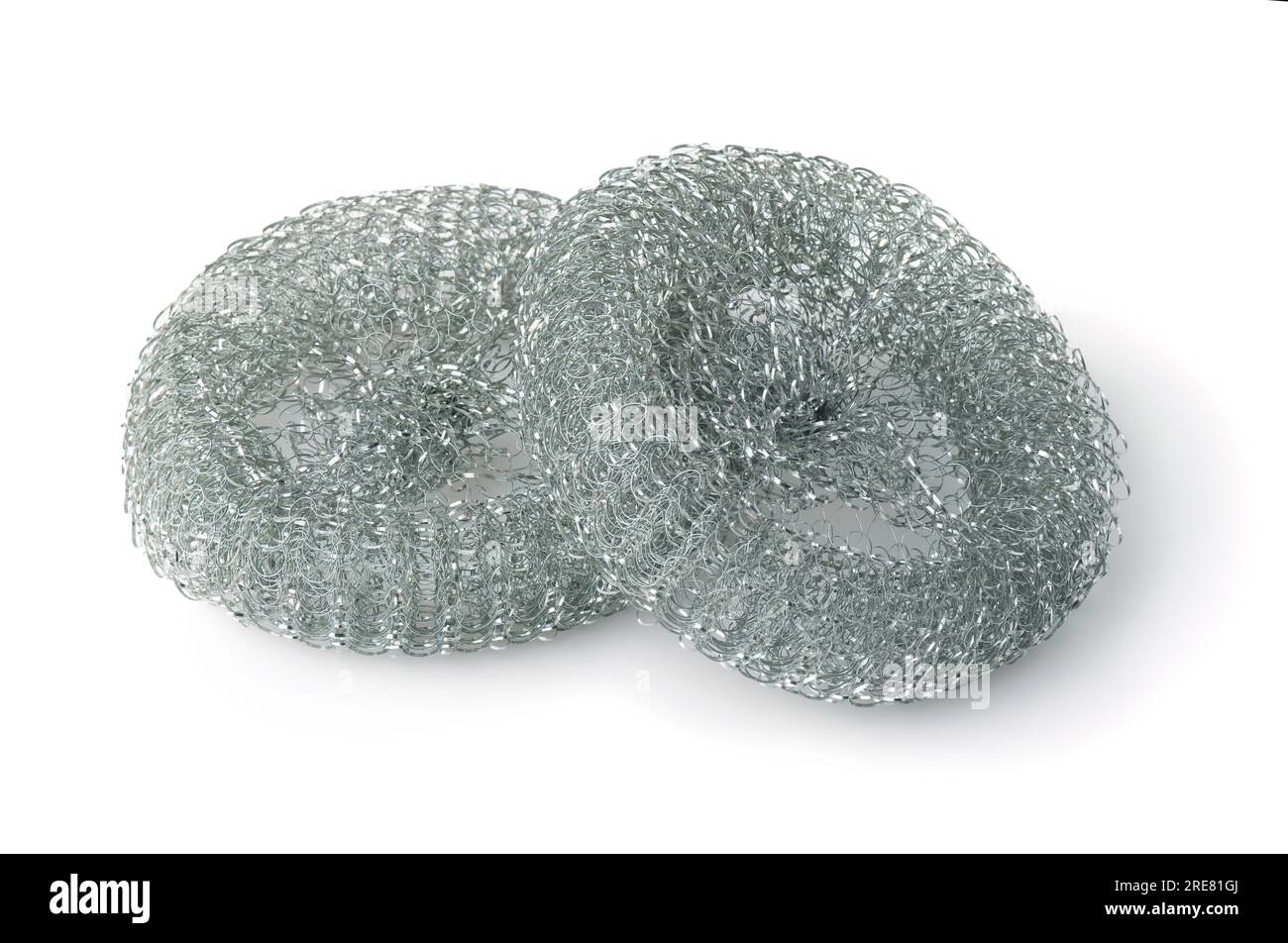 https://c8.alamy.com/comp/2RE81GJ/two-stainless-steel-wire-mesh-kitchen-scrubbers-isolated-on-white-2RE81GJ.jpg