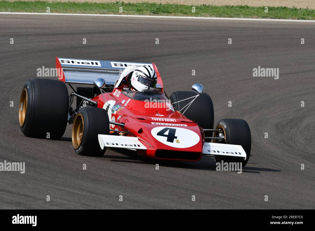Photo Vintage F1 - Mario Andretti Ferrari GP Kyalami 1971 - Tirage Presse A.009452