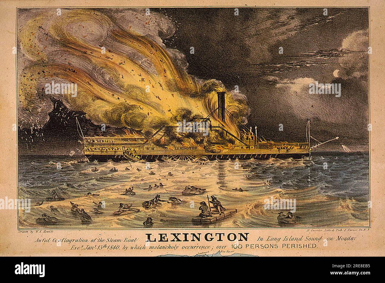 Vintage reproduction ship prints Stock Photo Alamy