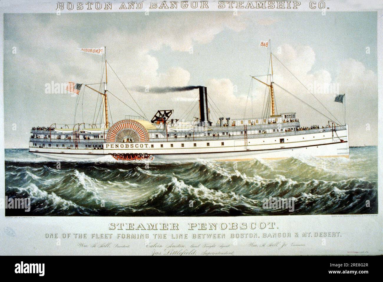 Vintage reproduction ship prints Stock Photo Alamy