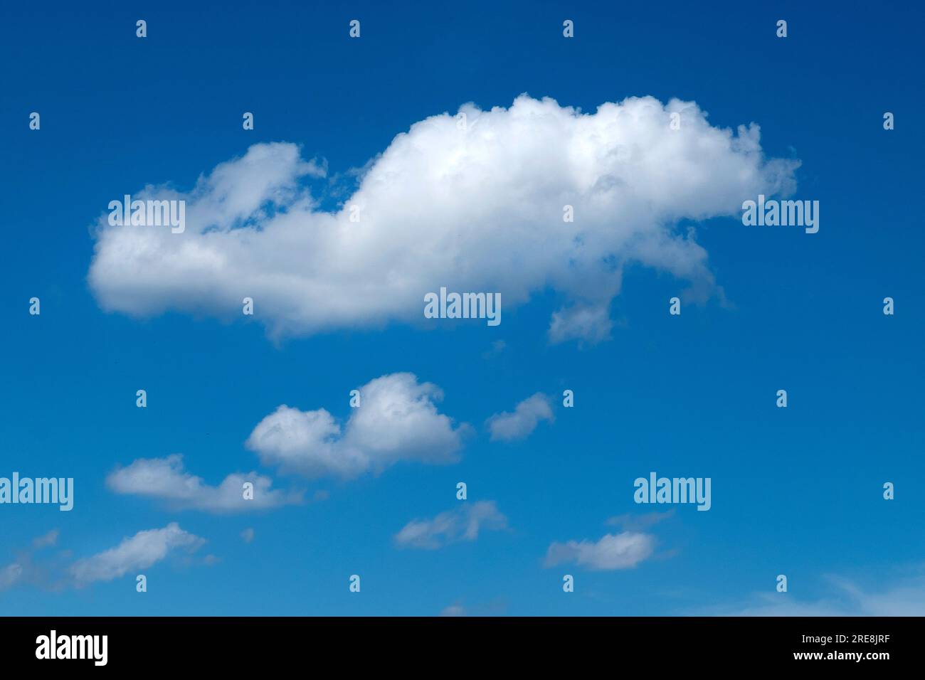 cloud in a blue summer sky Stock Photo