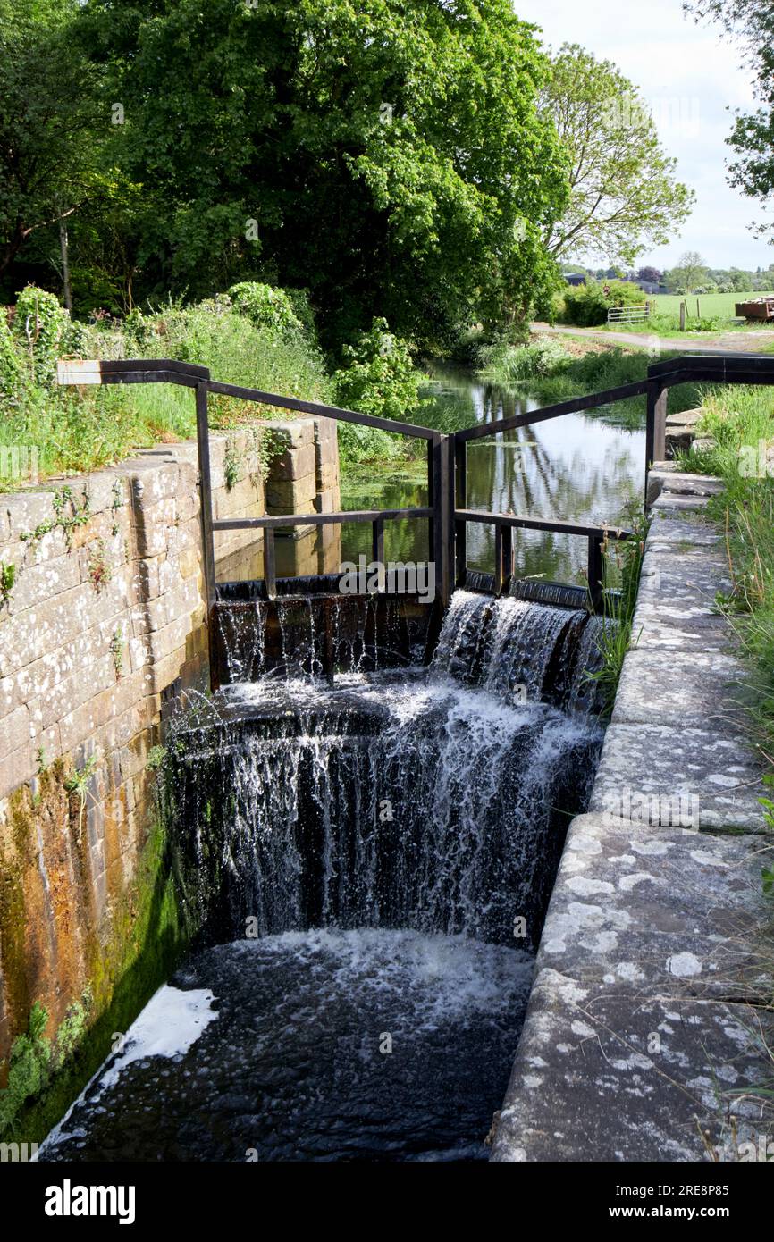 Campbells lock on the inland section of the Newry Canal outside Scarva Stock Photo