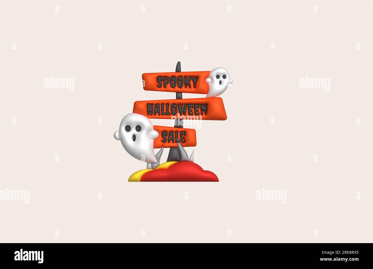 Halloween ghost floating graveyard hi-res stock photography and images ...
