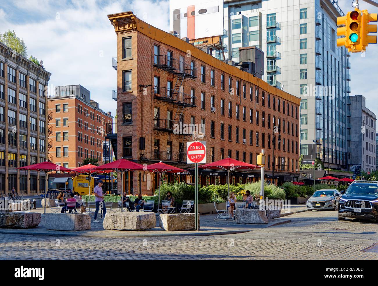 The Herring Building, at the intersection of NYC’s Hudson Street, Ninth