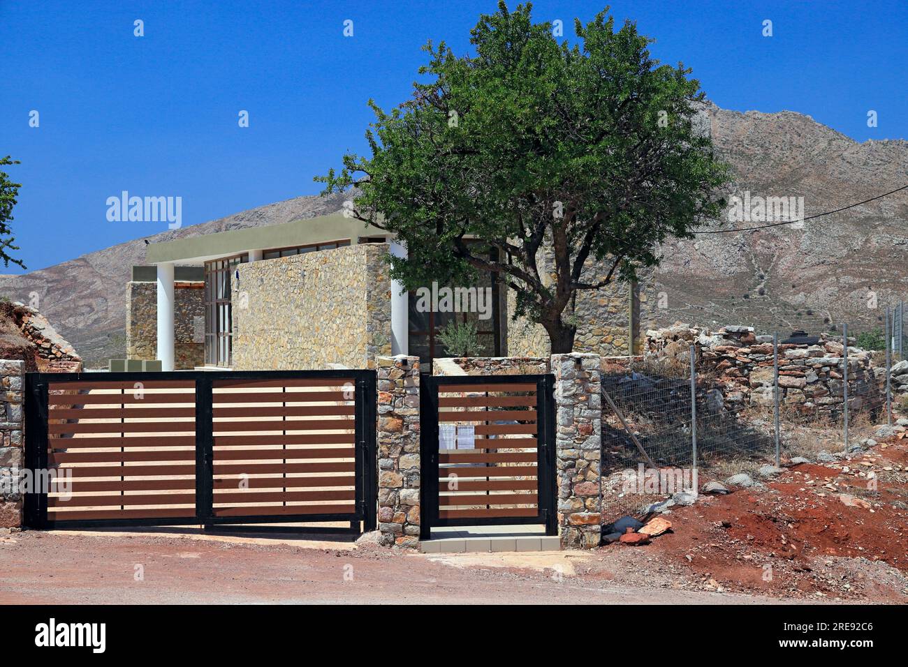 Paleontological Museum, Harkadio Cave, Tilos, Dodecanese islands, Southern Aegean, Greece. Stock Photo