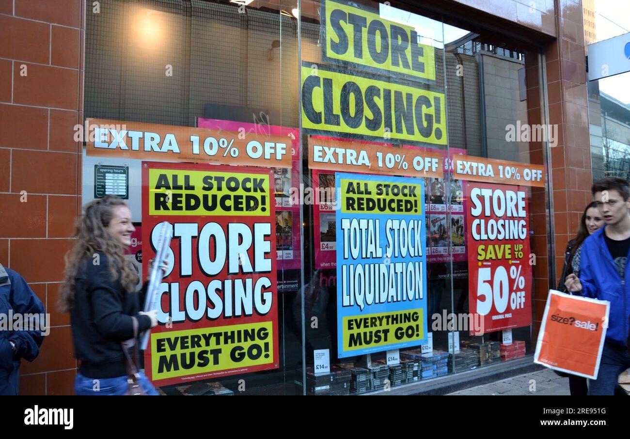 Total stock liquidation hi-res stock photography and images - Alamy