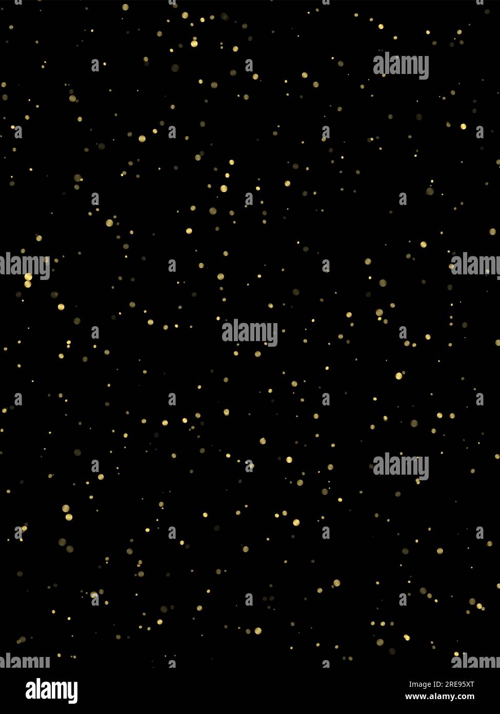 Festive vector background with gold glitter and confetti for christmas ...