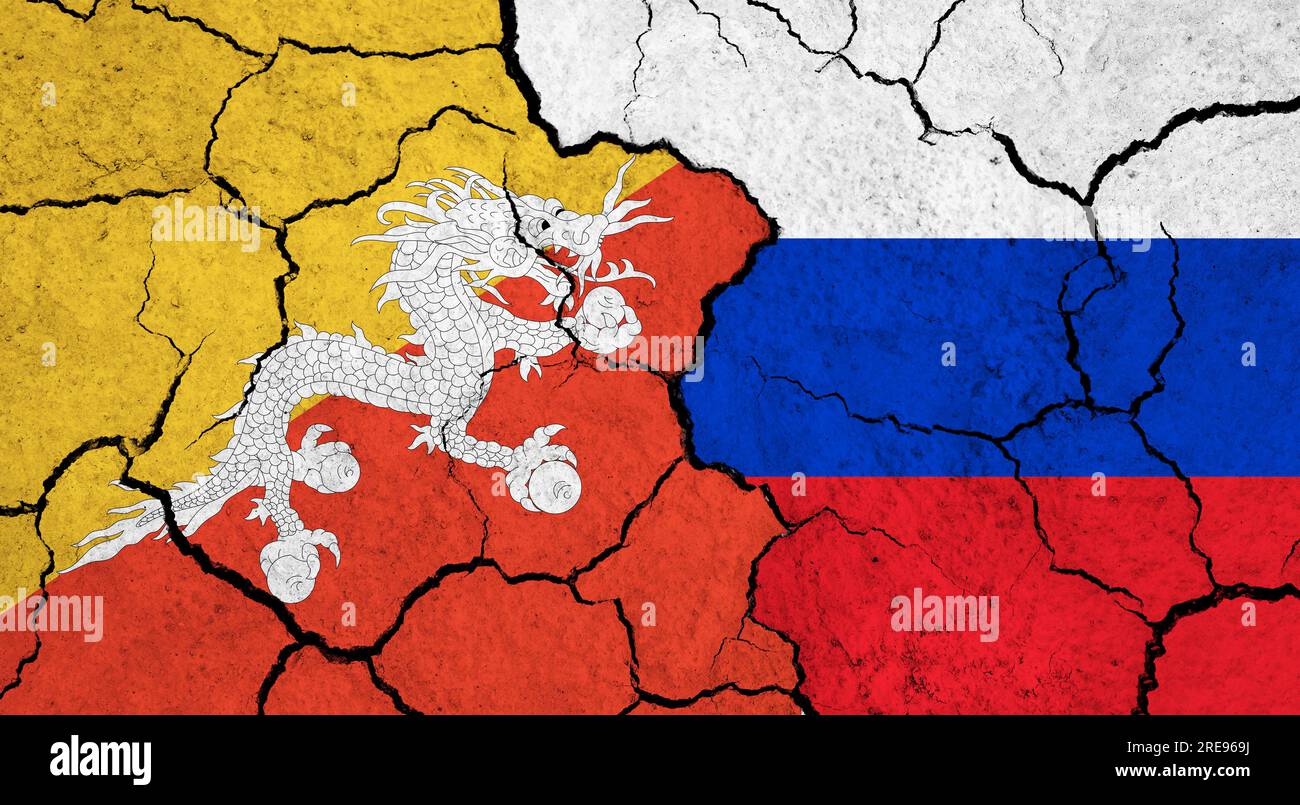 Russia bhutan flag hi-res stock photography and images - Alamy