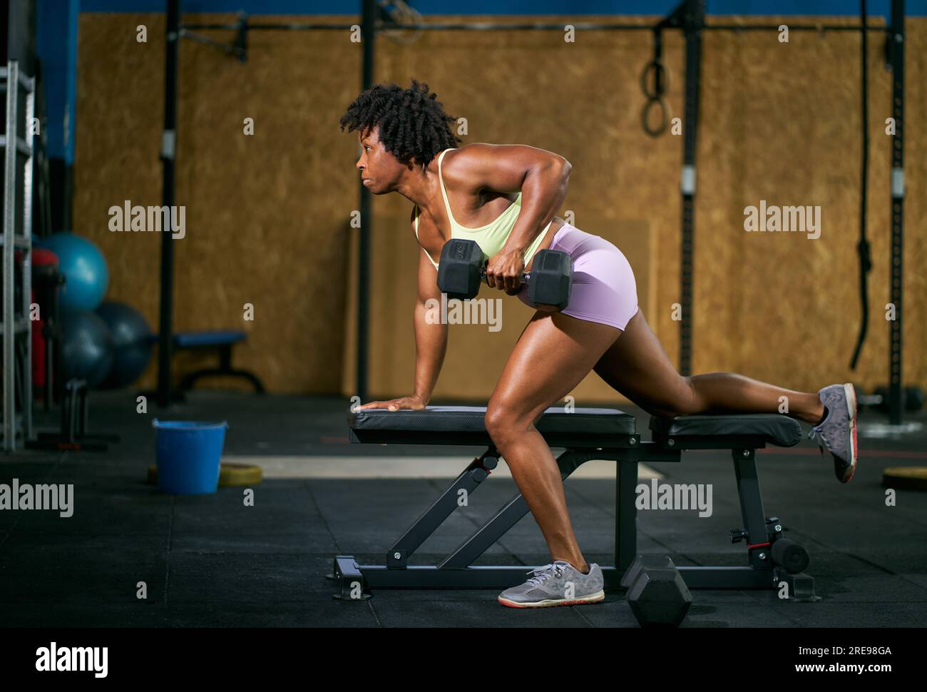 Dumbbell side online bench
