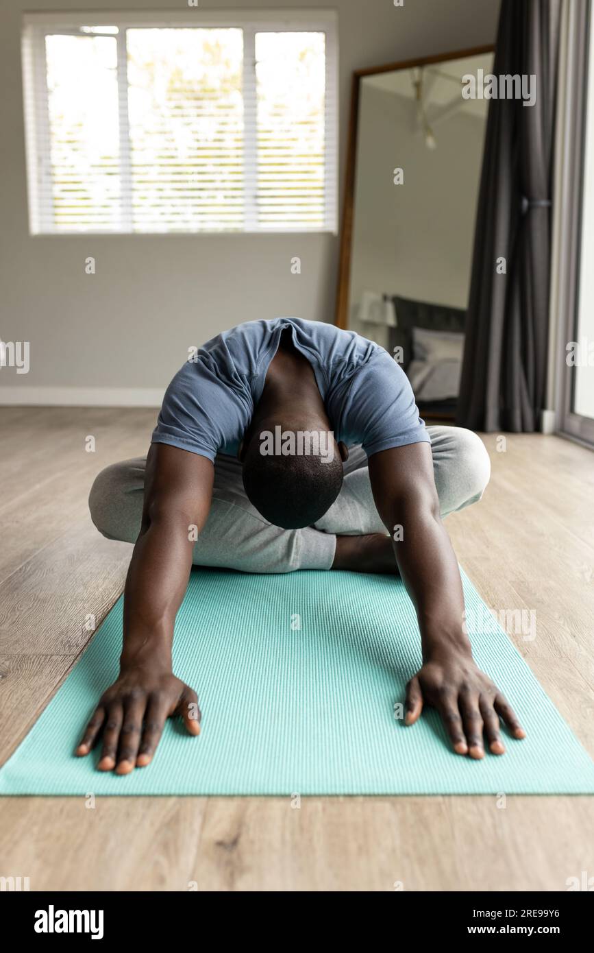 stretching-african-american-man-doing-hi-res-stock-photography-and
