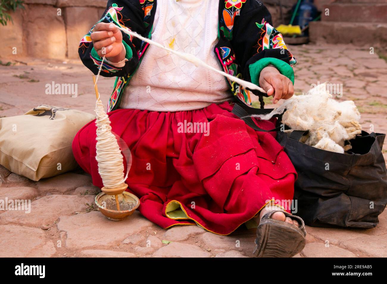 Material for the production of textile crafts in an indigenous